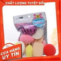 (Hàng Siêu Cấp) Set 6 bông mút trang điểm  KELI nhiều miếng tiết kiệm