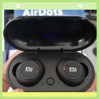 Hàng Siêu Cấp_ Tai nghe không dây Xiaomi - Redmi Airdots Đen - Bluetooth 5.0, Pin 12 tiếng kèm hộp