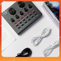 [HÀNG SỊN] sound card thu âm v8 autotune livestream karaoke facebook, tiktok, bigo cực hay tiếng động hoặc như phòng thu