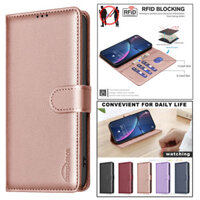 Hàng SpotỐp Điện Thoại Thời Trang Cho OPPO A98 5G A96 A94 A93 A92 Vỏ Lật Hộp Túi Rfid Chặn Da