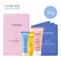 [Hàng tặng không bán] Bộ sản phẩm bảo vệ và dưỡng ẩm thiết yếu cho làn da Laneige Mini Kit LazadaMall