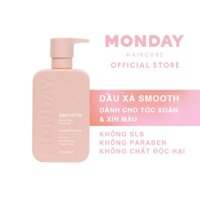 [HÀNG TẶNG KHÔNG BÁN] Dầu Xả dành cho tóc xoăn tóc dợn sóng khó vào nếp Monday Smooth 354ml