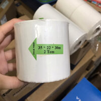 [Hàng tặng không bán] Decal 2 tem 35x22 mm chuyên dùng in tem giá mã vạch cho máy 350B, 365B, 420B,...