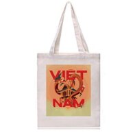 [Hàng Tặng Không Bán - GIỖ TỔ HÙNG VƯƠNG VÀ LÊ 30-4] TÚI TOTE CANVAS HỌA TIẾT RỒNG VIỆT NAM MỪNG XUÂN 2024