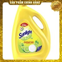 [Hàng Tặng Không Bán] Nước Rửa Chén Bát Sunlight Chanh 100 Sạch Nhanh Xả Bọt Nhanh Rửa Sạch Dầu Mỡ 3.6kg ]