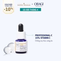 [Hàng tặng không bán] Serum chống oxy hóa, làm đều màu da chứa vitamin C Obagi Professional-C 15% - 5ml