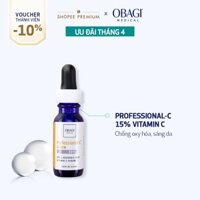 [Hàng tặng không bán] Serum chống oxy hóa, làm đều màu da chứa vitamin C Obagi Professional-C 15% - 12.5ml