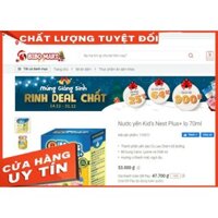 [HÀNG TẶNG] Nước Yến Sào Cao Cấp Thiên Việt Kid's Nest Plus+ Hương Vị Tự Nhiên Hủ 70ml (Ăn ngon cao lớn)