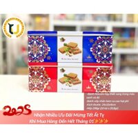 (HÀNG TẾT) Bánh xốp nhân cacao hạt phỉ ROSSINI Cocoa Hazelnuts Wafers hộp thiếc bắt mắt 10 gói rời
