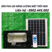 Hàng TH - Đèn pha năng lượng mặt trời 40W ĐÈN LED