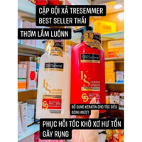 [HÀNG THÁI CHUẨN] Cặp dầu gội, xả Tresemme Keratin Smooth Thái Lan 400ml SUÔN MƯỢT VÀO NẾP