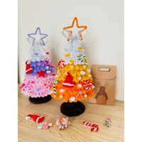 [Hàng thành phẩm]   Cây Thông Kẽm Nhung