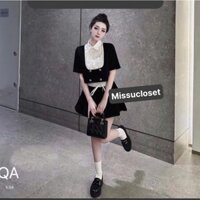 {HÀNG THIẾT KẾ} Set áo nữ sinh có cổ crotop kèm chân váy xếp ly set áo crotop kèm đầm xếp ly ngắn set nữ sinh, sẵ....