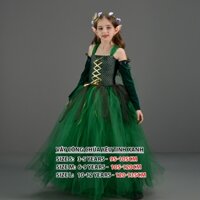 Hàng thiết kế - Váy công chúa Pony công chúa rừng xanh yêu tinh elf thần thoại váy dạ hội halloween cho bé gái