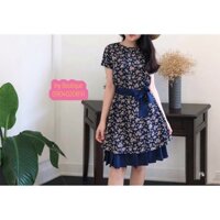 [Hàng thiết kế] Váy dập ly 2 tầng