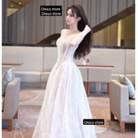 [HÀNG THIẾT KẾ] Váy maxi váy corset chất liệu ren sang chảnh đầm corset dáng dài đầm ren đi tiệc sang chảnh,sẵ..........