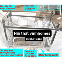 [HÀNG THƯƠNG HIỆU] Kệ Chén Bát Đứng 100% INOX 304 Đặt trên bàn bếp kệ 2 TẦNG có khay hứng nước hàng đặt xưởng chắc chắn