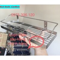 [HÀNG THƯƠNG HIỆU] kệ gia vị trong nhà bếp RTL2 Kệ thẳng lưới 1 tầng inox 304 hàng tăm đặc,kích thước 12x40cm