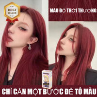 HÀNG TỒN KHO Thuốc nhuộm tóc màu đỏ, thuốc nhuộm tóc MÀU ĐỎ THỜI THƯỢNG😁FENKANG, không cần tẩy tại nhà