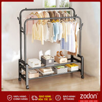 [HÀNG TỐT 2 TẦNG] Giá Treo Quần Áo Kệ Treo Quần Áo Kim Loại Chắc Chắn Tiện Lợi Nhiều Giàn Phơi