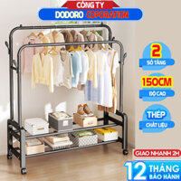 [HÀNG TỐT 2 TẦNG] Giá Treo Quần Áo Kệ Treo Quần Áo Kim Loại Chắc Chắn Tiện Lợi Nhiều Giàn Phơi