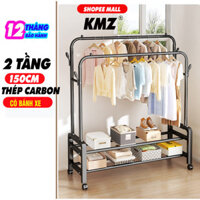 [HÀNG TỐT 2 TẦNG]Giá Treo Quần Áo Kệ Treo Quần Áo Kim Loại Chắc Chắn Tiện Lợi Nhiều Giàn Phơi
