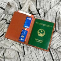 [Hàng Tốt] Ví đựng passport da bò, bao da đựng hộ chiếu da thật 100% - Zachi PP921