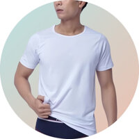 (HÀNG TỐT)COMBO 5 Áo lót nam có tay cotton Mỏng trắng hàng LEDATEX, áo phông trơn trắng cổ tròn mặc ngủ đông xuân nam