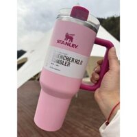 [Hàng TQXK]Cốc giữ nhiệt ST 40oz dung tích 1187ml có tay cầm bình giữ nhiệt bản nắp trong kèm ống hút nhựa fullbox