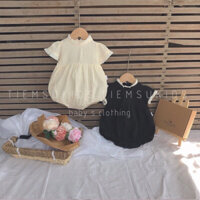 HÀNG TRẺ EM THÀNG TRẺ EM THIẾT KẾ- Áo liền quần xinh xắn phối bèo cho bé gái vải xô 2 lớp