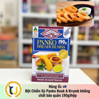 (HÀNG ÚC) Bột chiên xù Ko Chất Bảo Quản Kook A Krumb PANKO Breadcrumbs PRESERVATIVE FREE hộp 190Gr