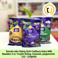 (HÀNG ÚC) Socola sữa nhân tan chảy Giáng Sinh CADBURY DAIRY MILK Chocolate with smooth Flowing Center Christmas version