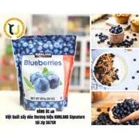(HÀNG ÚC) Việt quất sấy nguyên trái hiệu KIRKLAND Signature Whole Dried BLUEBERRIES túi zip 567GR