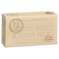 [Hàng Úc] Xà bông tắm Triple Milled Soap Natural Australian mật ong Manuka & sữa dê 200g