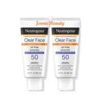 [Hàng USA] Kem Chống Nắng Neutrogena Clear Face Break Out Free Oil Free Sunscreen Broad Spectrum SPF50 (88ml)