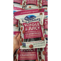 (Hàng Usa)[Date 4/24] Nam Việt Quất Sấy Khô Craisins Whole&Juicy Bịch 1.81kg