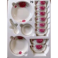 [HÀNG VIỆT NAM] BỘ CHÉN BÁT 17 MÓN CAO CẤP