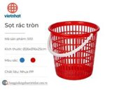 [Hàng Việt Nhật] Sọt rác tròn quai