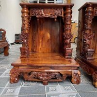 HÀNG VIP NHẤT- Bàn thờ ông địa tủ thờ thần tài thổ địa gỗ Cẩm lai size Đại ngang 68cm