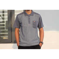 Hàng Vitin xịn áo thun nam polo cổ trụ sọc đứng