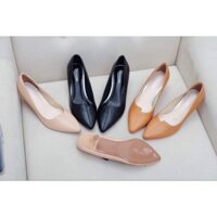 HÀNG VNXK - GIÀY CAO GÓT 4CM DA PU MỀM MƯỚT NHIỀU MÀU - ZVCC935