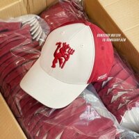 (Hàng VNXK) Nón kết, Mũ lưỡi trai Unisex Manchester United Logo Chỉ Nổi Form chuẩn (Ảnh thật)