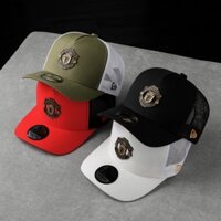 (Hàng VNXK) Nón kết, Mũ lưỡi trai Trucker Manchester United Logo Nhựa form chuẩn (Ảnh thật)
