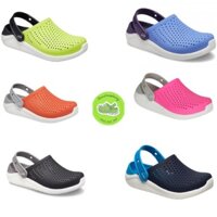 Hàng [VNXK] Sục Dép CROCS Literide quốc dân dòng Unisex trẻ em. Êm-mềm-nhẹ chuẩn hãng, TẶNG KÈM 8 CHARM GẮN DÉP XỊN SÒ