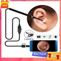 [HÀNG XẢ]Dụng Cụ Lấy Ráy Tai Có Camera 3 Trong 1, Nội Soi Tai, Mũi Họng - Có App Kết Nối Với Điện Thoại.BH TẠI SALA SHOP