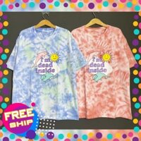 [Hàng xịn] Áo thun loang màu cá heo UNISEX (hình thật)