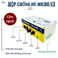 [Hàng Xịn] Bo Chống Hú Micro Có Reverb V3 Mới Nhất 2023 | Hộp Chống Hú Reverb V3 Tâm Nam