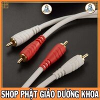 HÀNG XỊN, Cáp AV 4 đầu hoa sen cao cấp dài 10 MÉT dây đồng nguyên chất - Cáp AV 4 đầu hoa sen