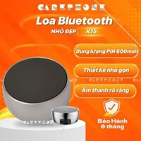 (Hàng xịn chất lượng) Loa bluetooth Mini kasinuo k15,nhỏ gọn,vỏ hợp kim,bass mạnh hỗ trợ AUX,thẻ nhớ, jack 3.5-Carephone