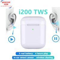 [HÀNG XỊN] i200 - Tai Nghe Bluetooth 5.0 i200 TWS Tai nghe không dây i200 - Tai nghe không dây tai nghe giá rẻ tai nghe bluetooth không dây kiểu airpods - Chất âm tốt hơn các tai nghe đời trước i7 i7s i9 i10 i11 i12 i13 i14 i16 i16pro